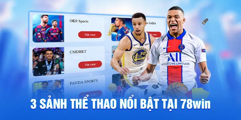 Sảnh thể thao nổi bật tại 78win